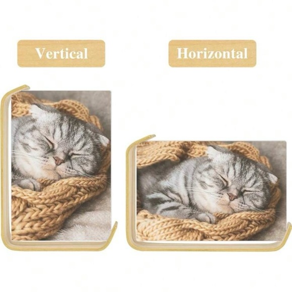 One Modern Curved Natural Wood Frame with Asymmetrical Design and Acrylic - Picture 3 of 11